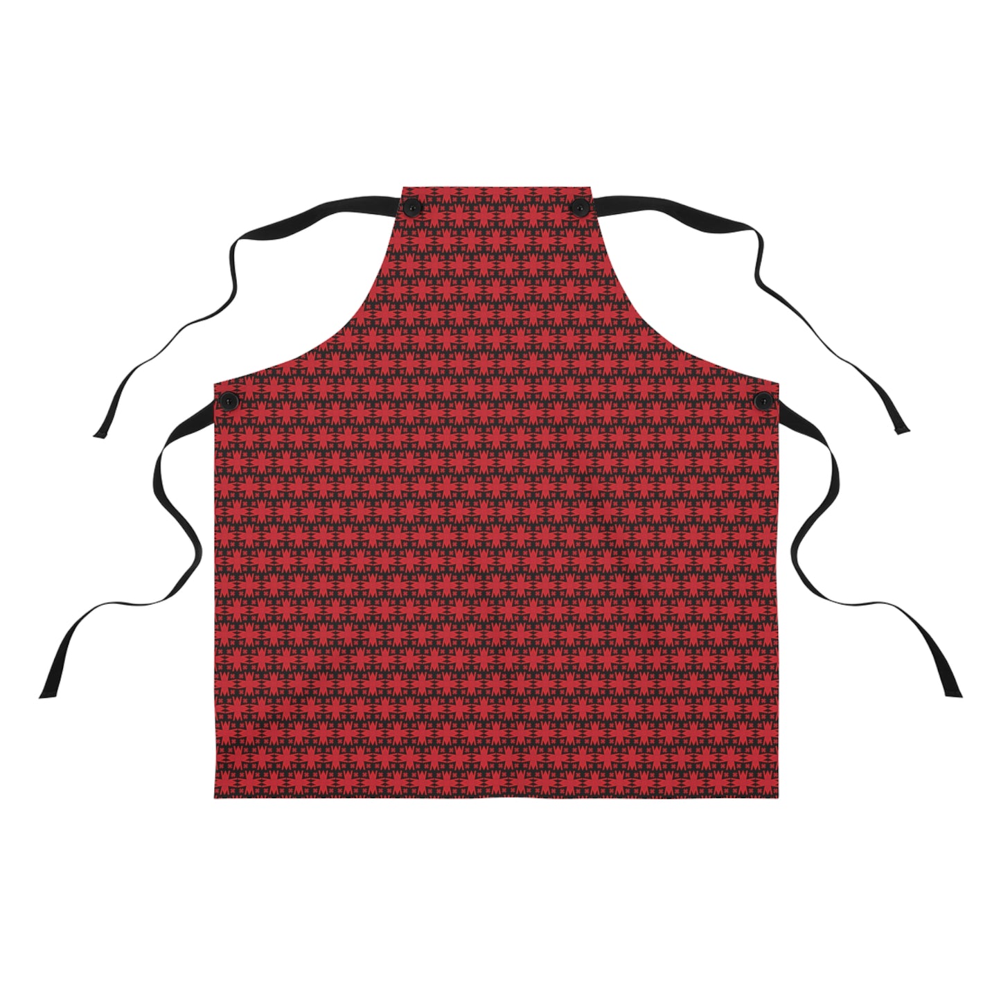 Letter Art - M - Red - Black 000000 - Apron