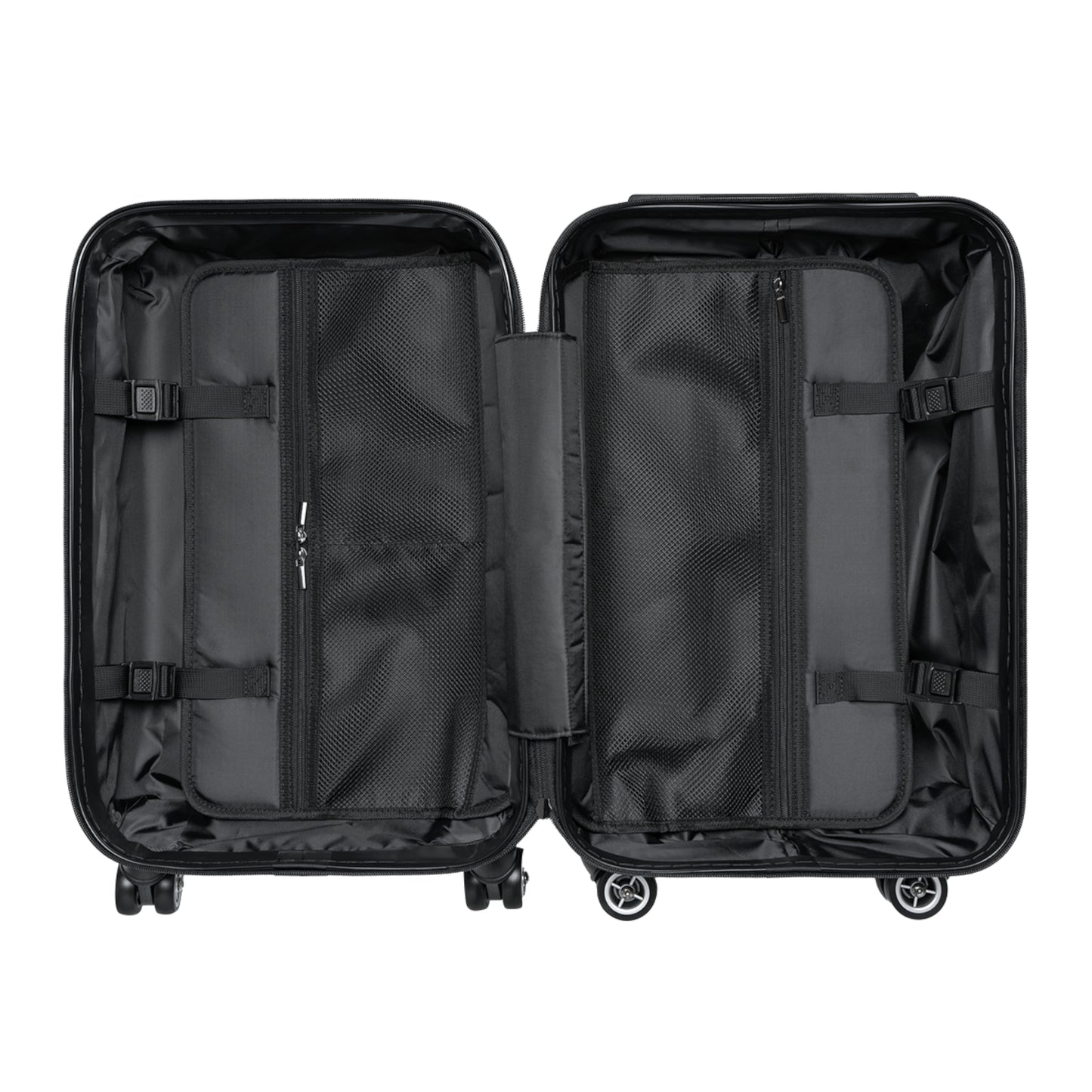 Playful Dolphins - Black 000000 - Suitcase