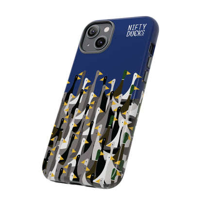 That is a LOT of ducks - Logo - Blue 003377 - Tough Cases