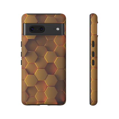 Hexagonal pattern - Gold - Tough Cases