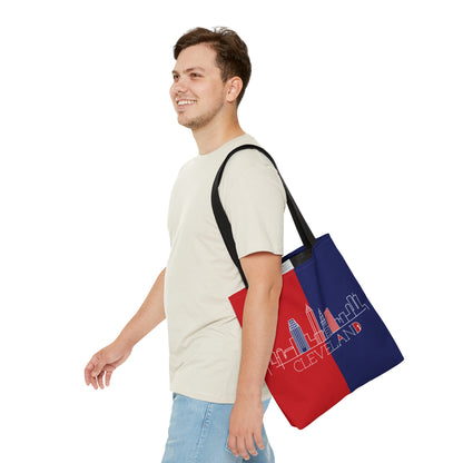 Celveland - Red White and Blue City series - Logo - Tote Bag