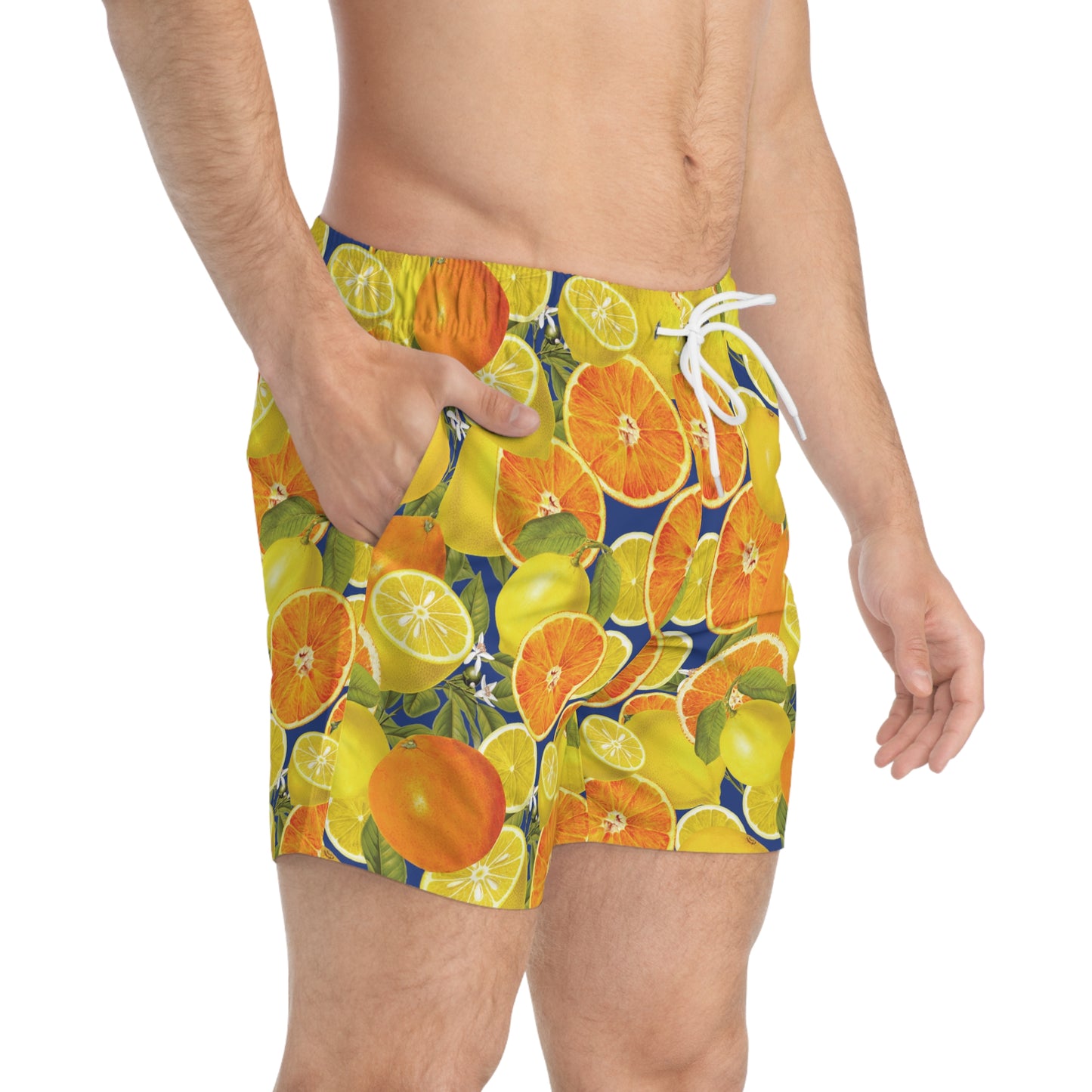 Summer Citrus - Dark Blue 0c3f8b - Swim Trunks