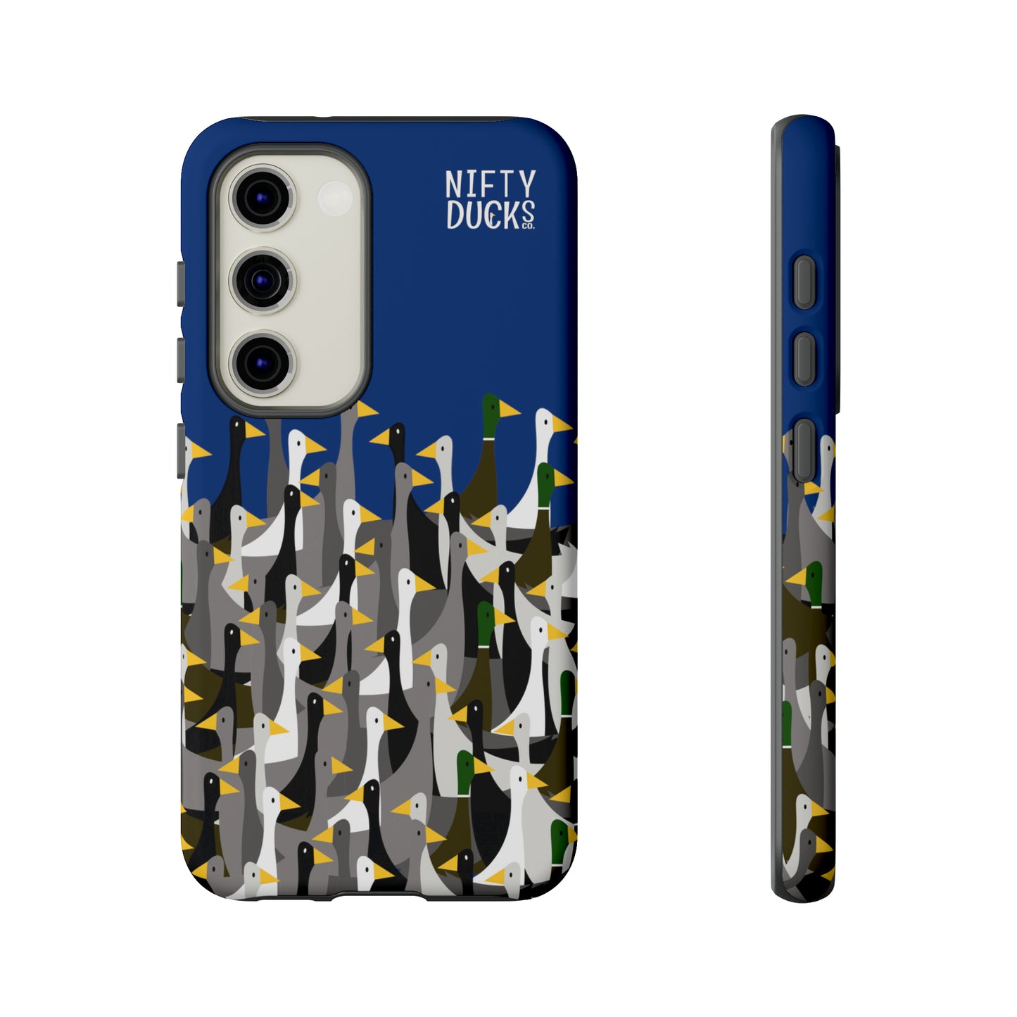 That is a LOT of ducks - Logo - Blue 003377 - Tough Cases