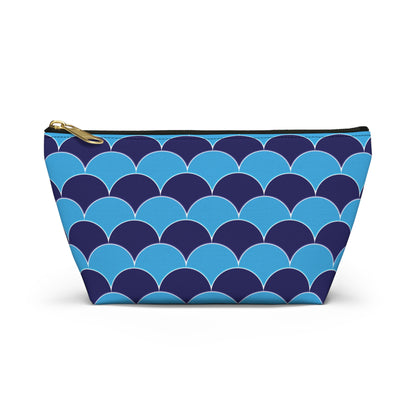 Blue Fans - Blue Bolt 00b3ff - Accessory Pouch w T-bottom