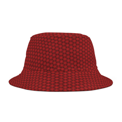 Red V Star pattern - Small design - Bucket Hat (AOP)