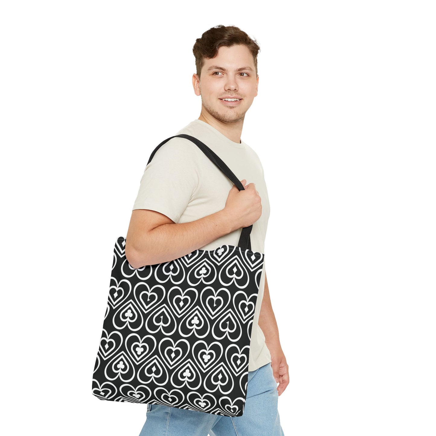 Ducks in the Deck - White - Black 000000 - Tote Bag