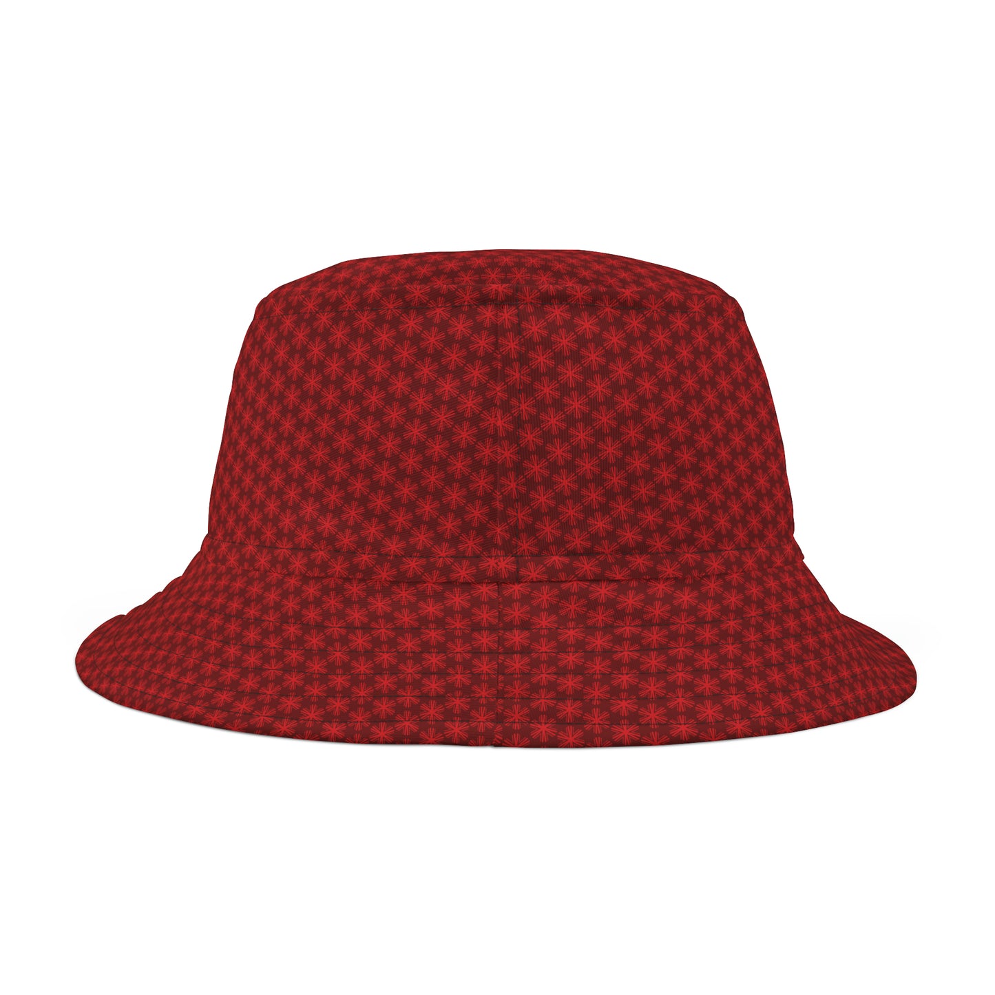 Red V Star pattern - Small design - Bucket Hat (AOP)