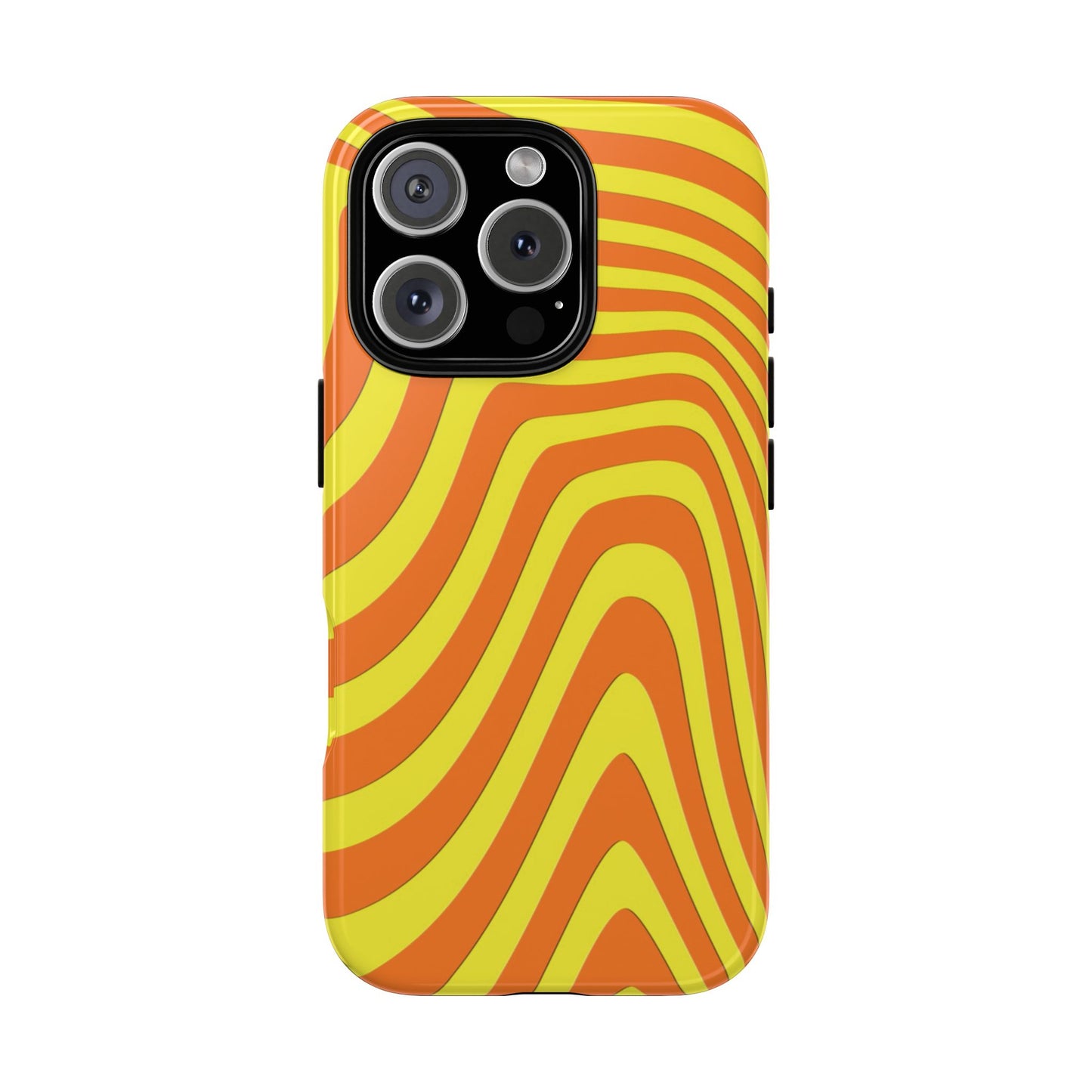 Retro wavy - Yellow and Orange - Tough Cases