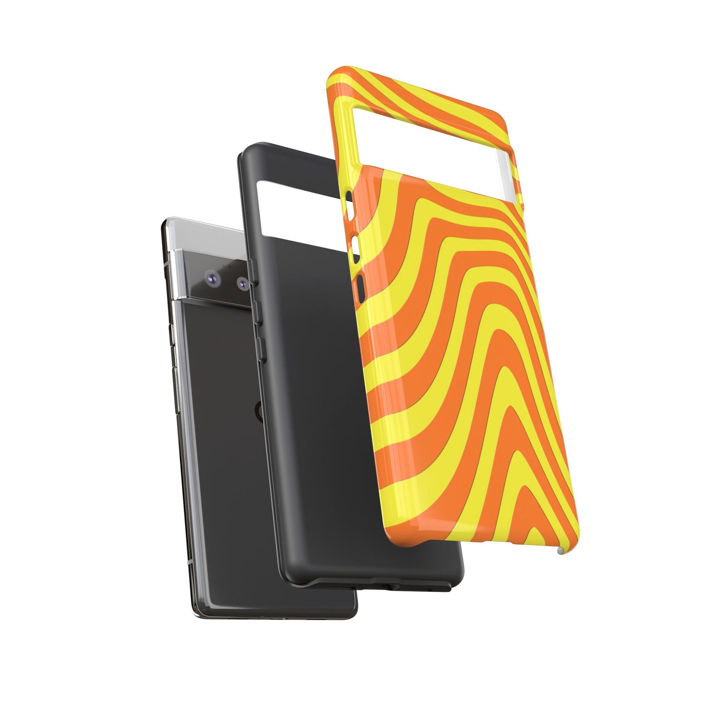 Retro wavy - Yellow and Orange - Tough Cases