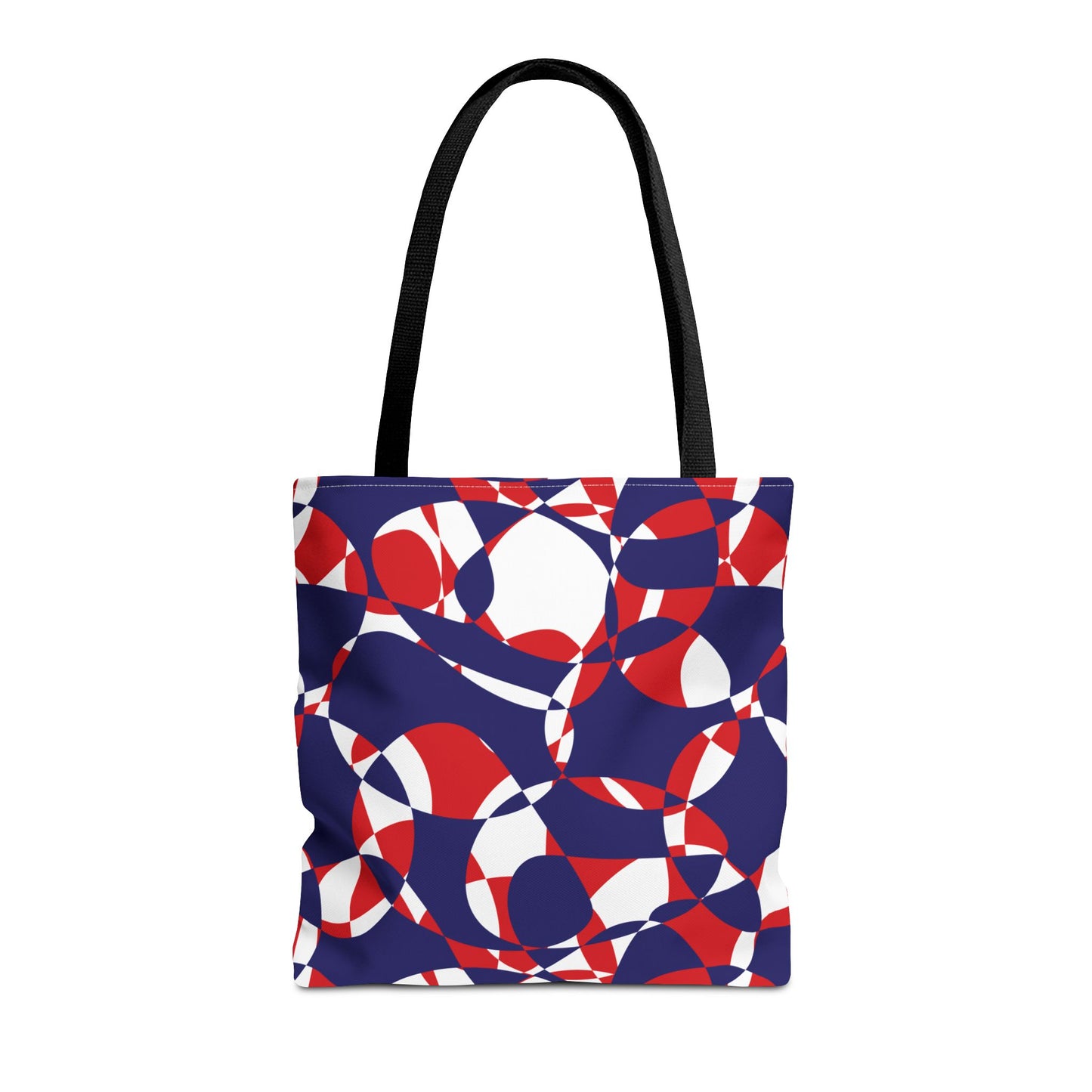 Scarlet Symphony and Sapphire Swirl Got Together - White - Tote Bag