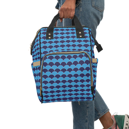 Blue fans  - Multifunctional Diaper Backpack