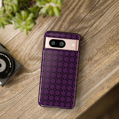 Vibrant Kaleidoscope - Purple - Black - Tough Cases