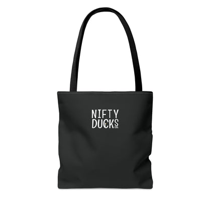 Ducks Visit Moulin Rouge - Black 000000 - Tote Bag