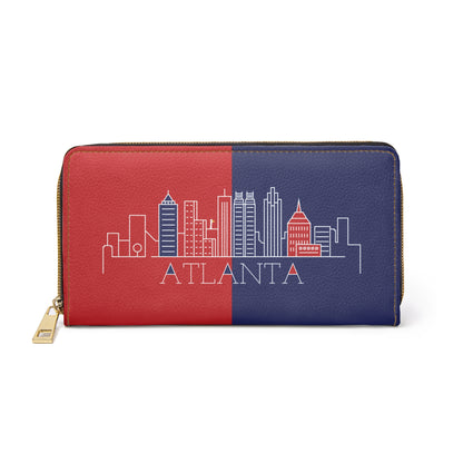 Atlanta - Red White and Blue City series - Zipper Wallet