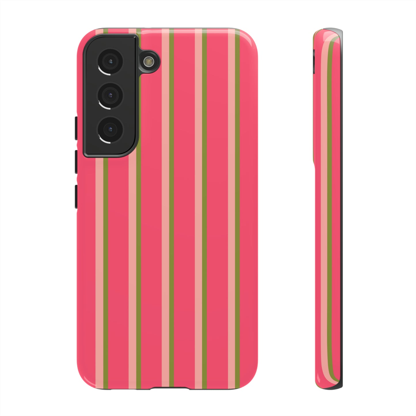 Pink and green stripes - Tough Cases