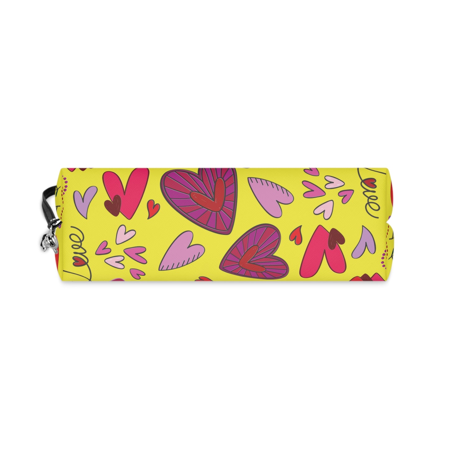 Heart Doodles - Yellow fff800 - Makeup Bag