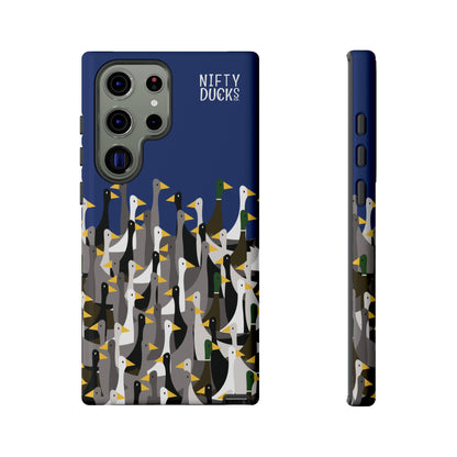 That is a LOT of ducks - Logo - Blue 003377 - Tough Cases