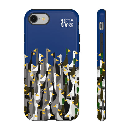 That is a LOT of ducks - Logo - Blue 003377 - Tough Cases