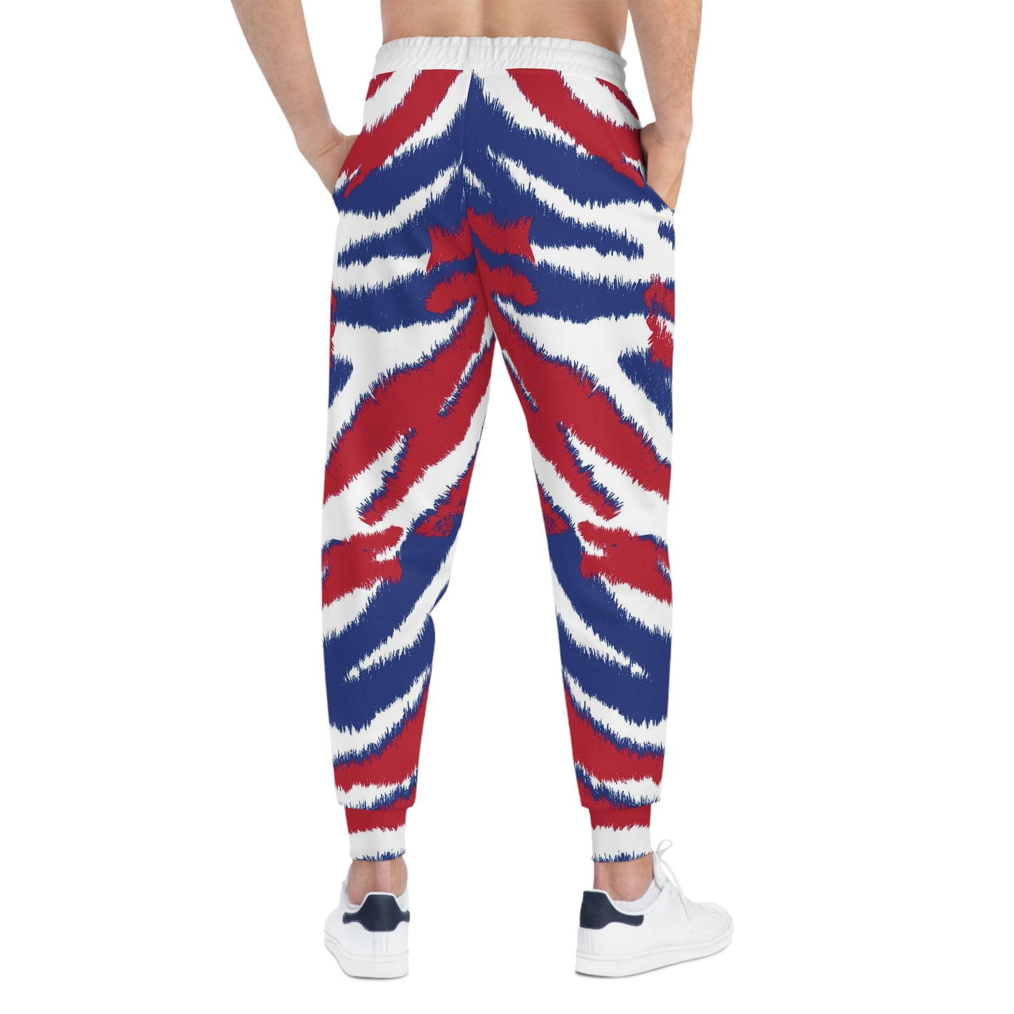 Red White and Blue - Athletic Joggers (AOP)