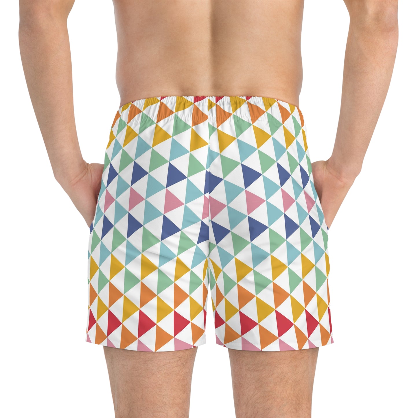 Colorful Triangles - Swim Trunks