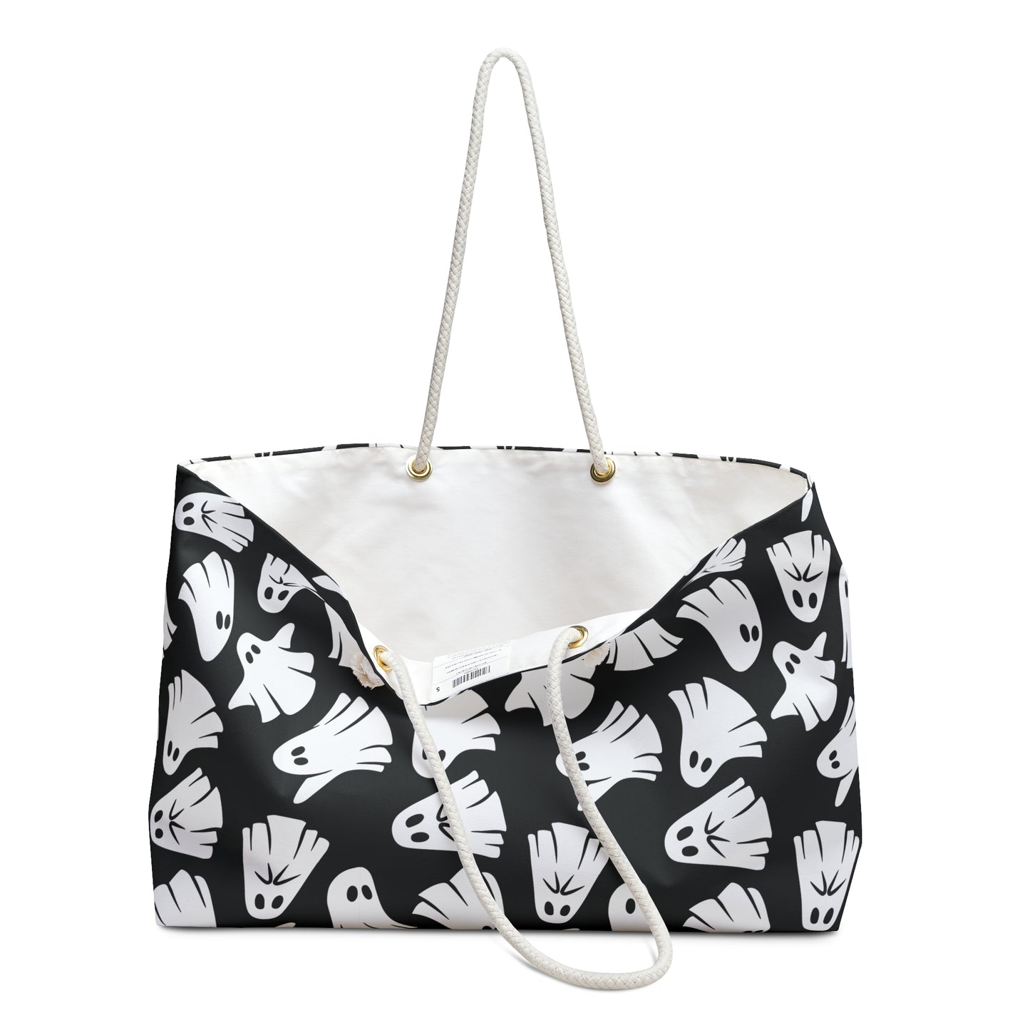 Boo - Ghosts - Halloween - Black 000000 - Weekender Bag