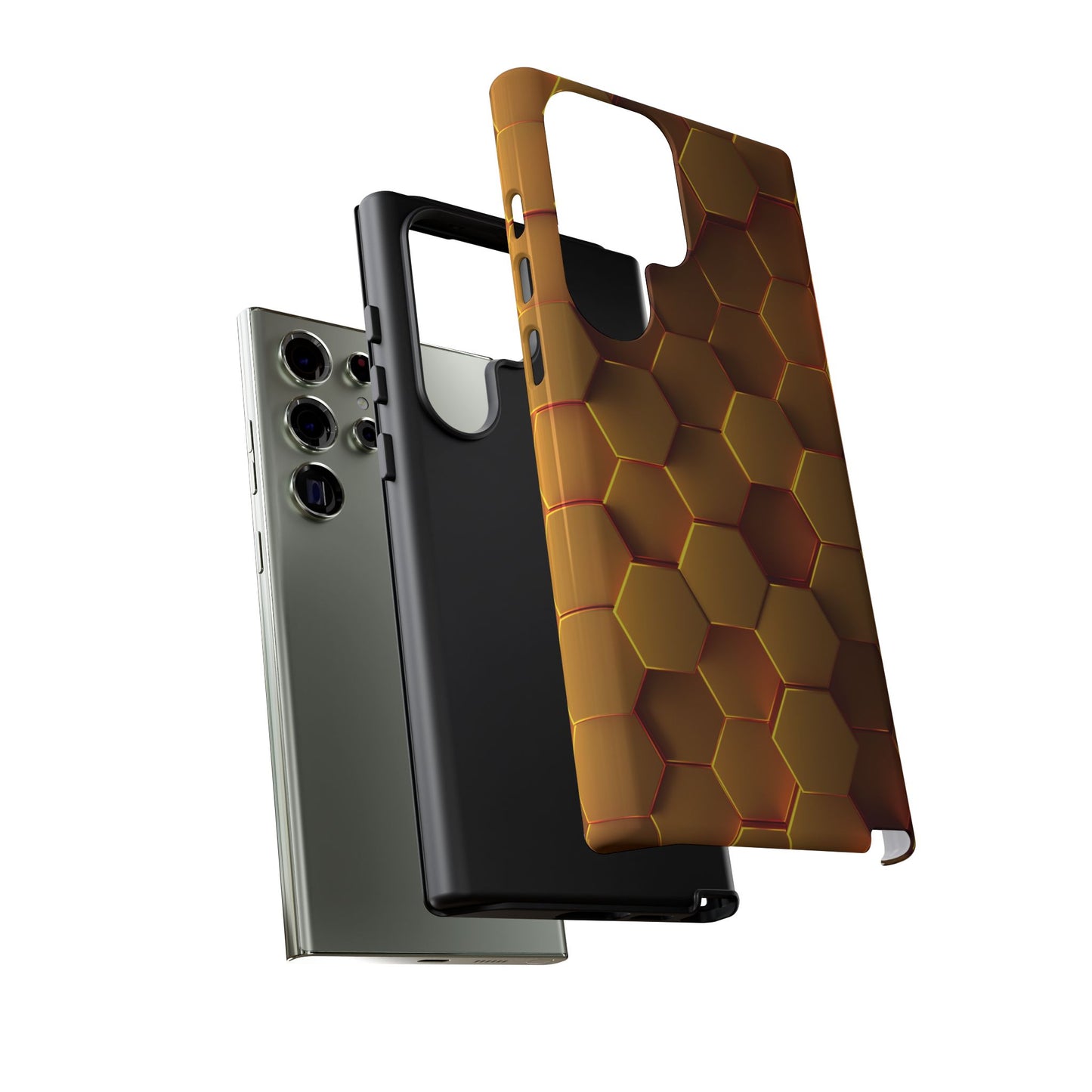 Hexagonal pattern - Gold - Tough Cases