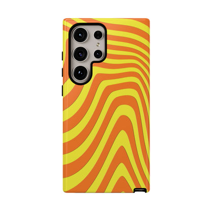 Retro wavy - Yellow and Orange - Tough Cases