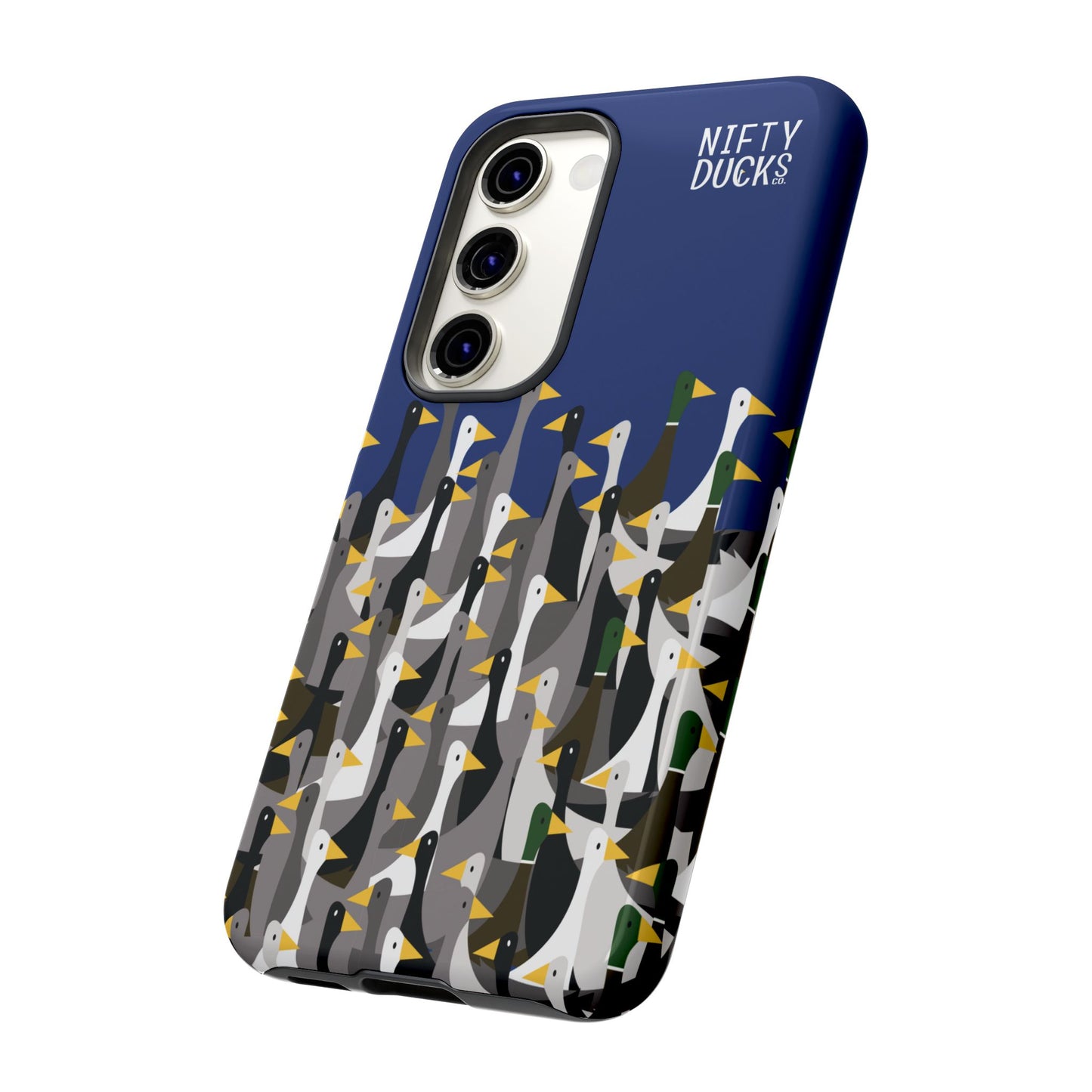 That is a LOT of ducks - Logo - Blue 003377 - Tough Cases