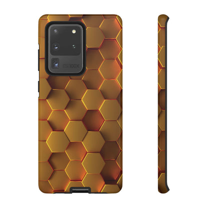 Hexagonal pattern - Gold - Tough Cases