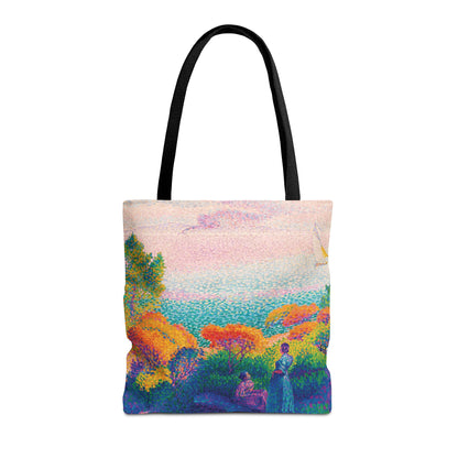 Henri Edmond Cross - Two Women by the Shore, Mediterranean - 1896 - Tote Bag