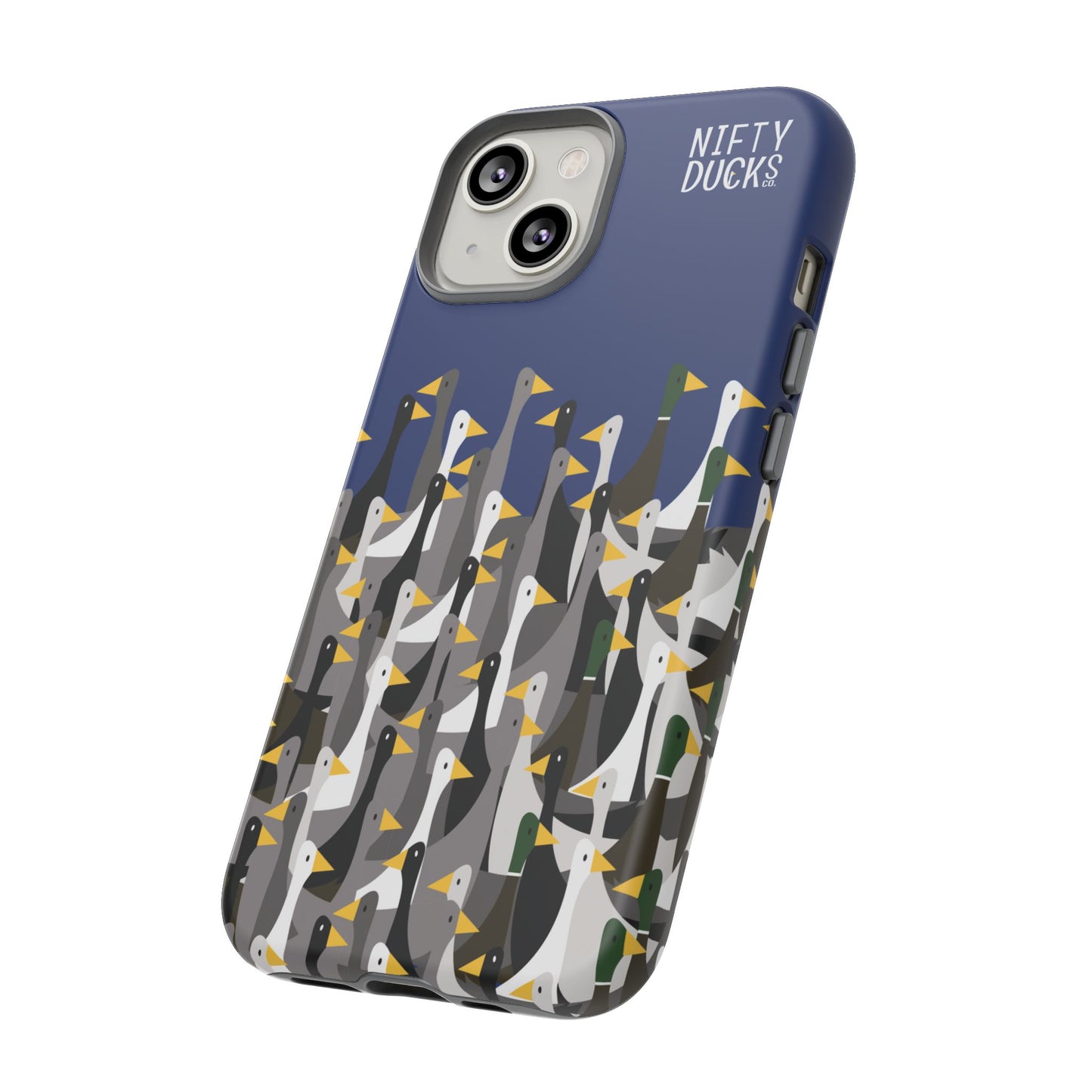 That is a LOT of ducks - Logo - Blue 003377 - Tough Cases