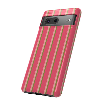 Pink and green stripes - Tough Cases