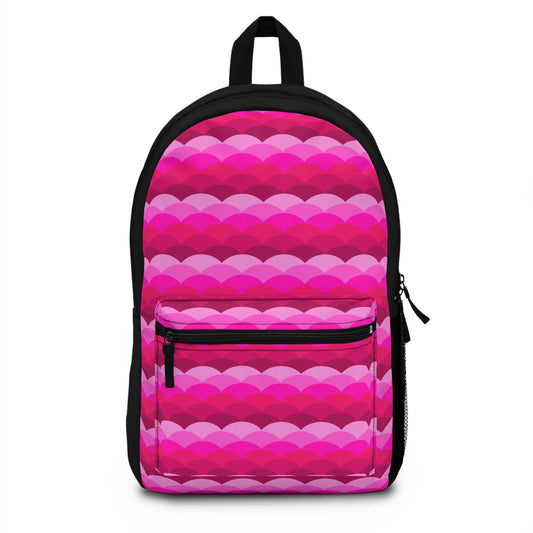 Variations on a Pink Rose - Sunrise - black 000000 - Backpack