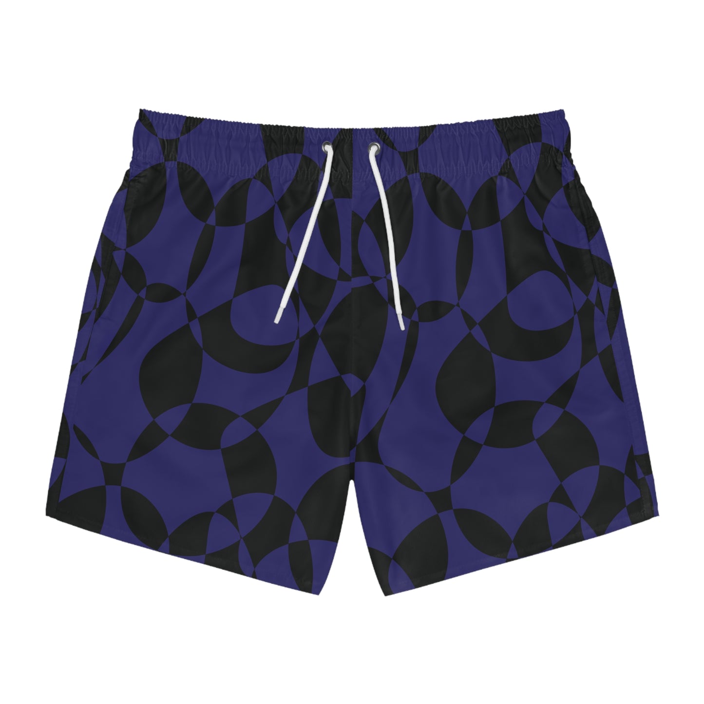 Sapphire Swirl - Black - Swim Trunks