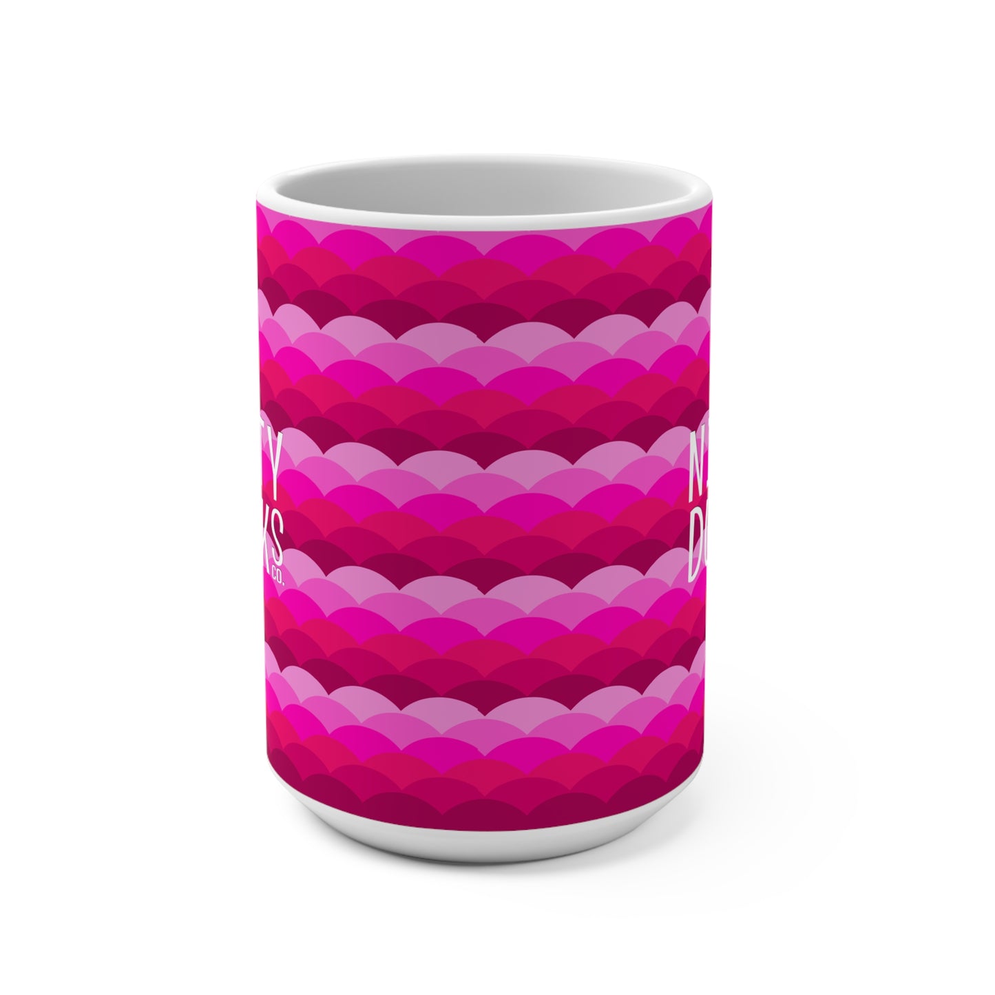 Variations on a Pink Rose - Sunrise - Logo2 - Mug 15oz