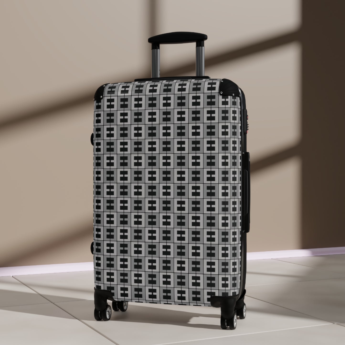 Letter Art - E - Black 000000 - Suitcase