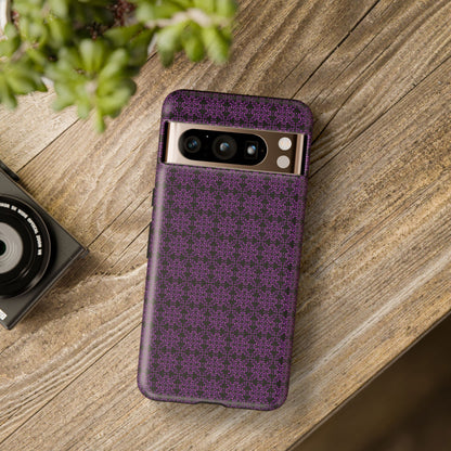 Vibrant Kaleidoscope - Purple - Black - Tough Cases