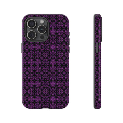 Vibrant Kaleidoscope - Purple - Black - Tough Cases