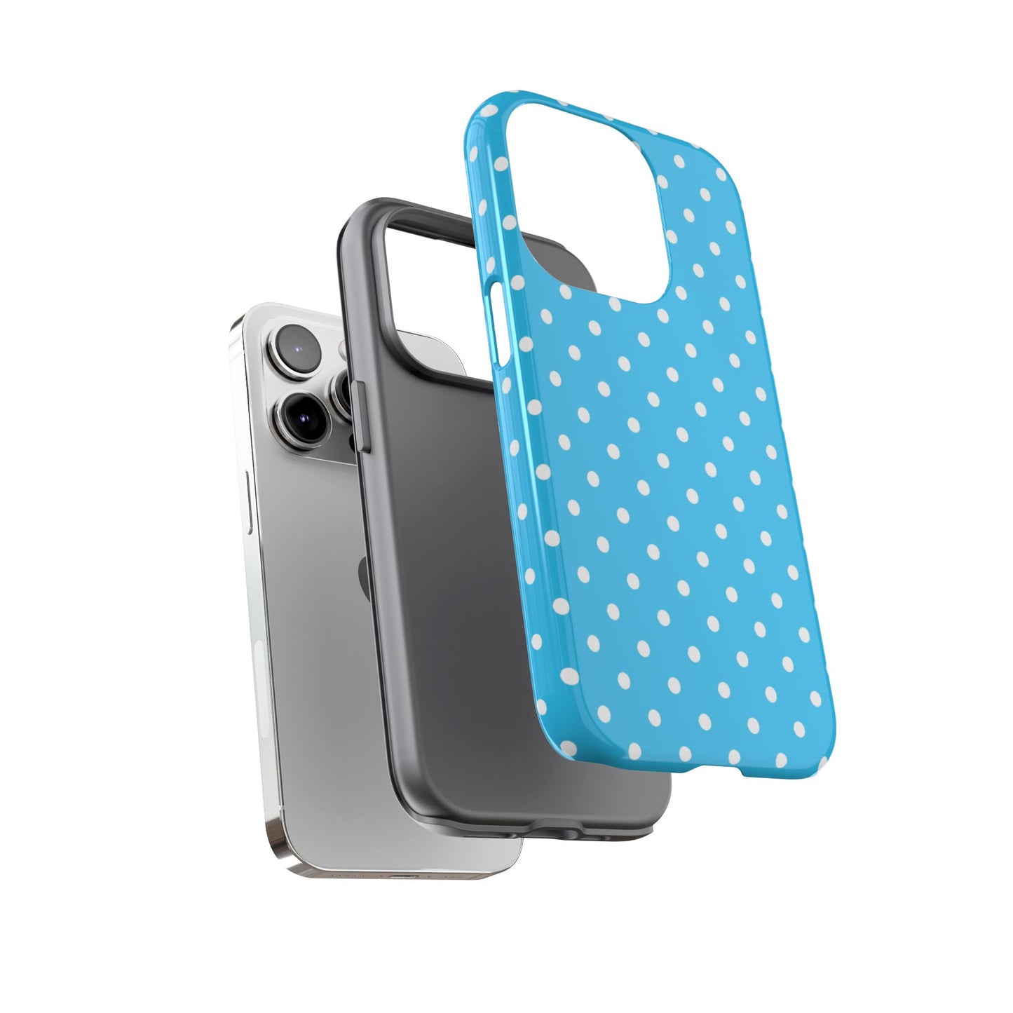 White dots on blue - Tough Cases