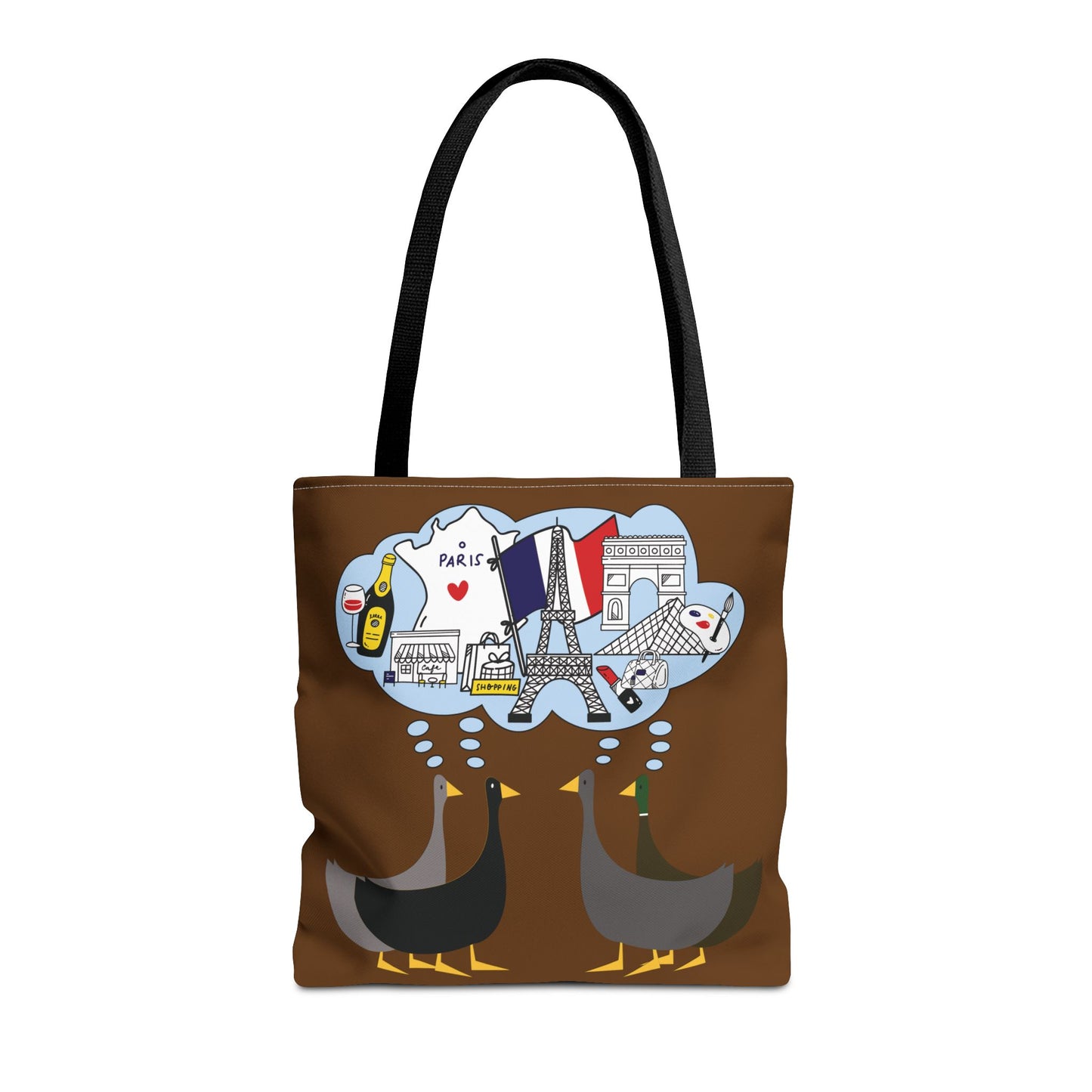 Ducks dreaming of Paris - Pullman Brown 643b13 - Tote Bag