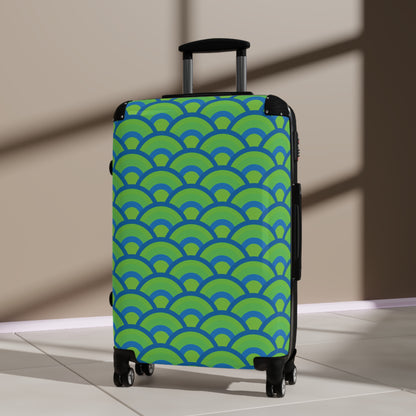 Green and Blue Sunrise - Suitcases