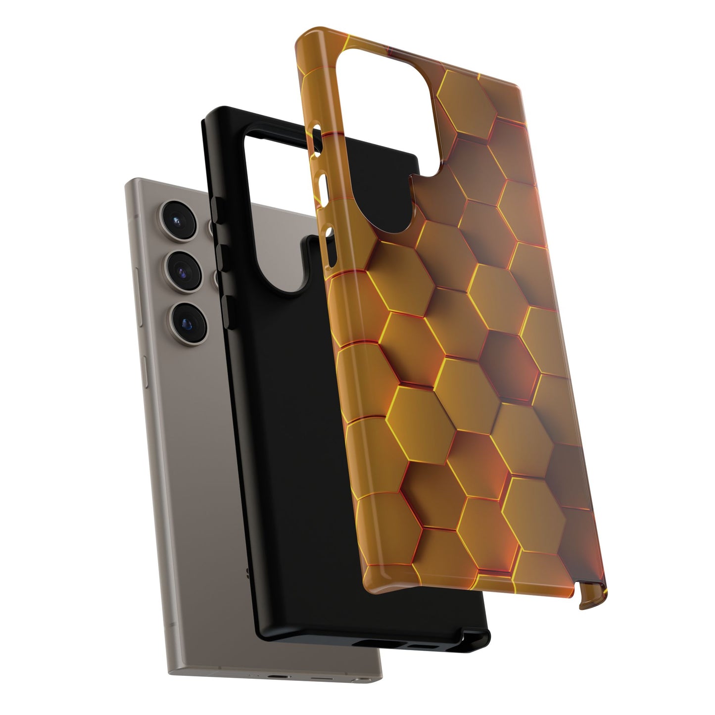 Hexagonal pattern - Gold - Tough Cases