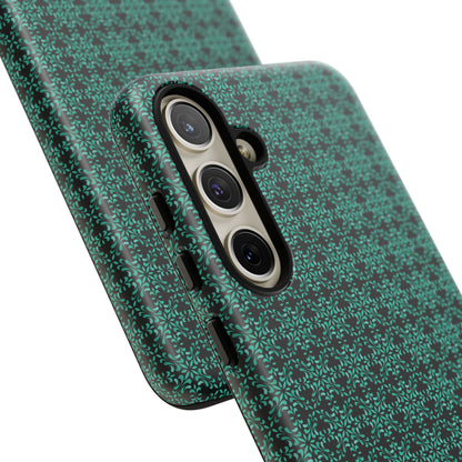 Vibrant Kaleidoscope - Turquoise - Black - Tough Cases