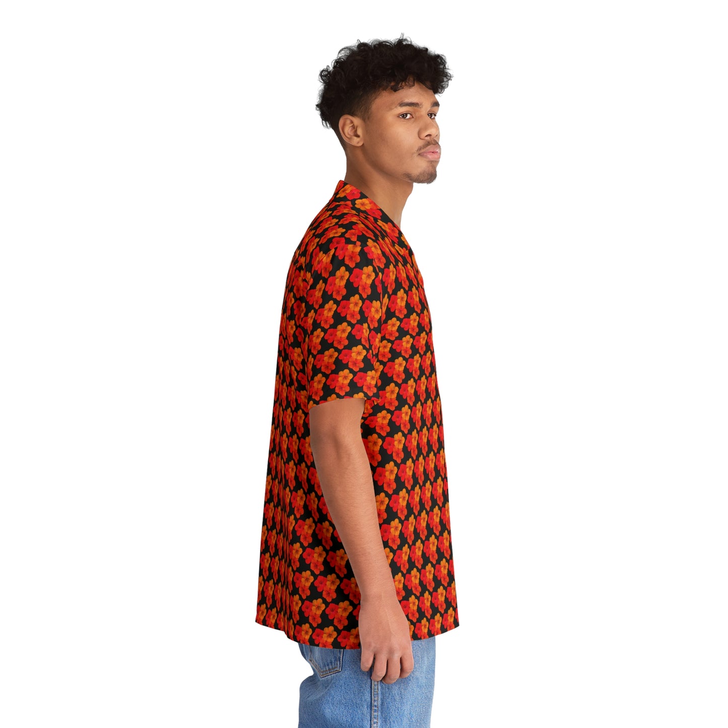 Tribiscus - Black 000000 - Men's Hawaiian Shirt