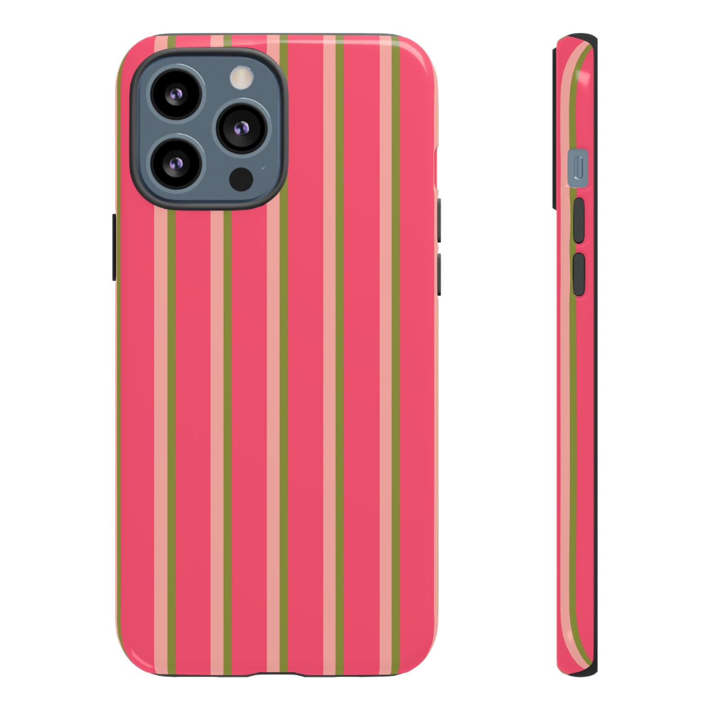 Pink and green stripes - Tough Cases