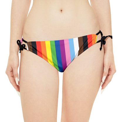 Rainbow Stripes - Pride - Strappy Bikini Set