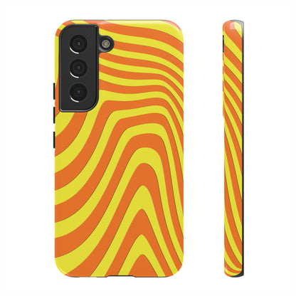 Retro wavy - Yellow and Orange - Tough Cases