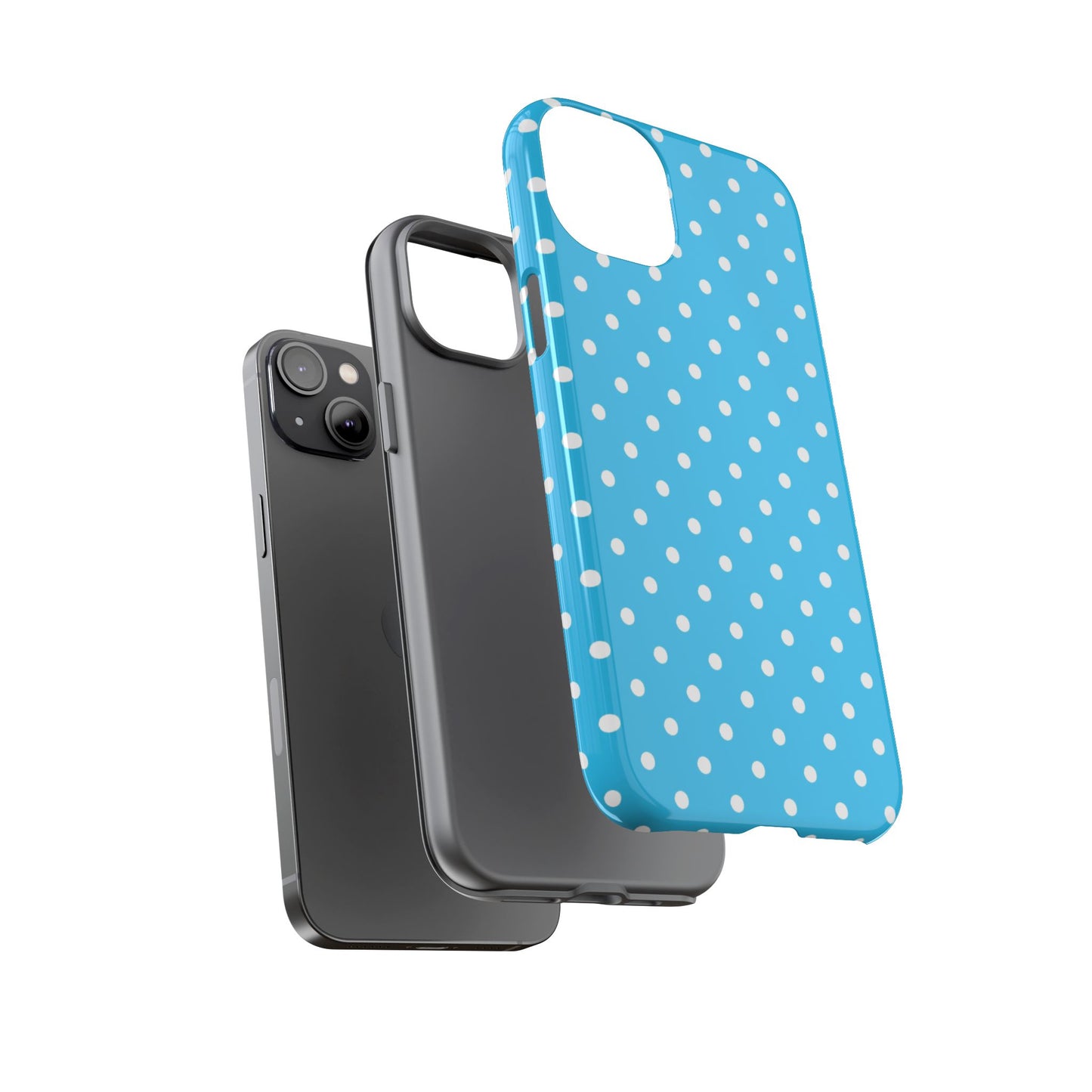 White dots on blue - Tough Cases