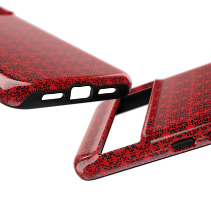 Vibrant Kaleidoscope - Black - Scarlet - Tough Cases