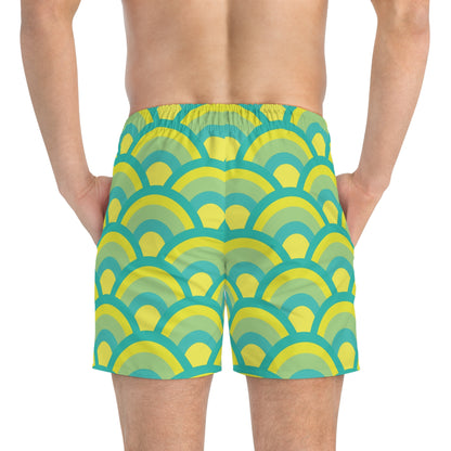 Green Sunrise - Swim Trunks